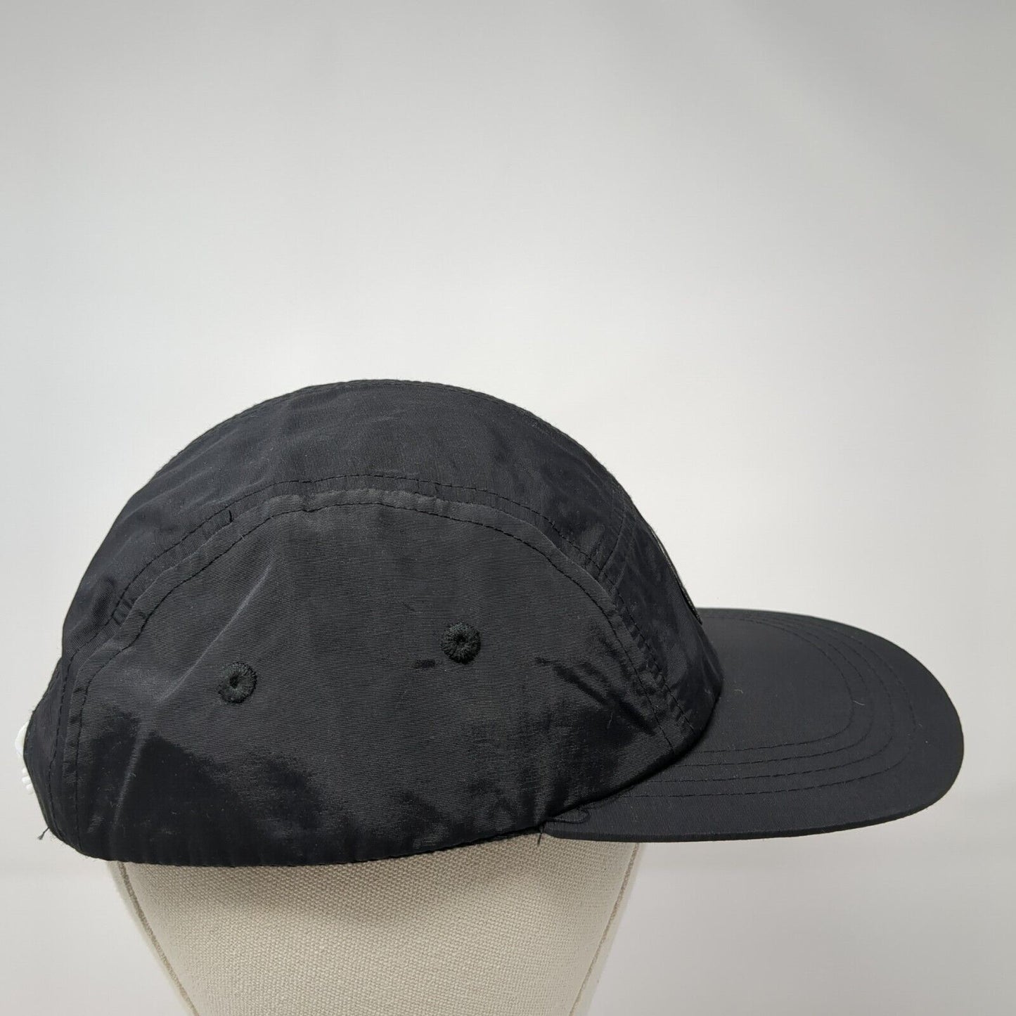 Juliana Patch Snapback 5 Panel Hat Black One Size Adjustable Solid