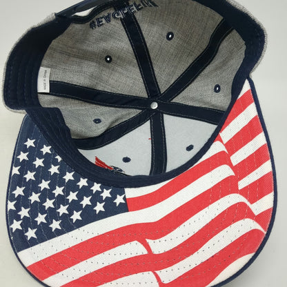 Gray Blue Snapback One Size Team RWB Eagle Hat US Flag Underbill #EAGLEFIRE