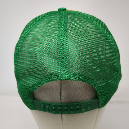 Thunderbird Sportswear Miracle-Gro Green Yellow Trucker Hat Snapback Vintage