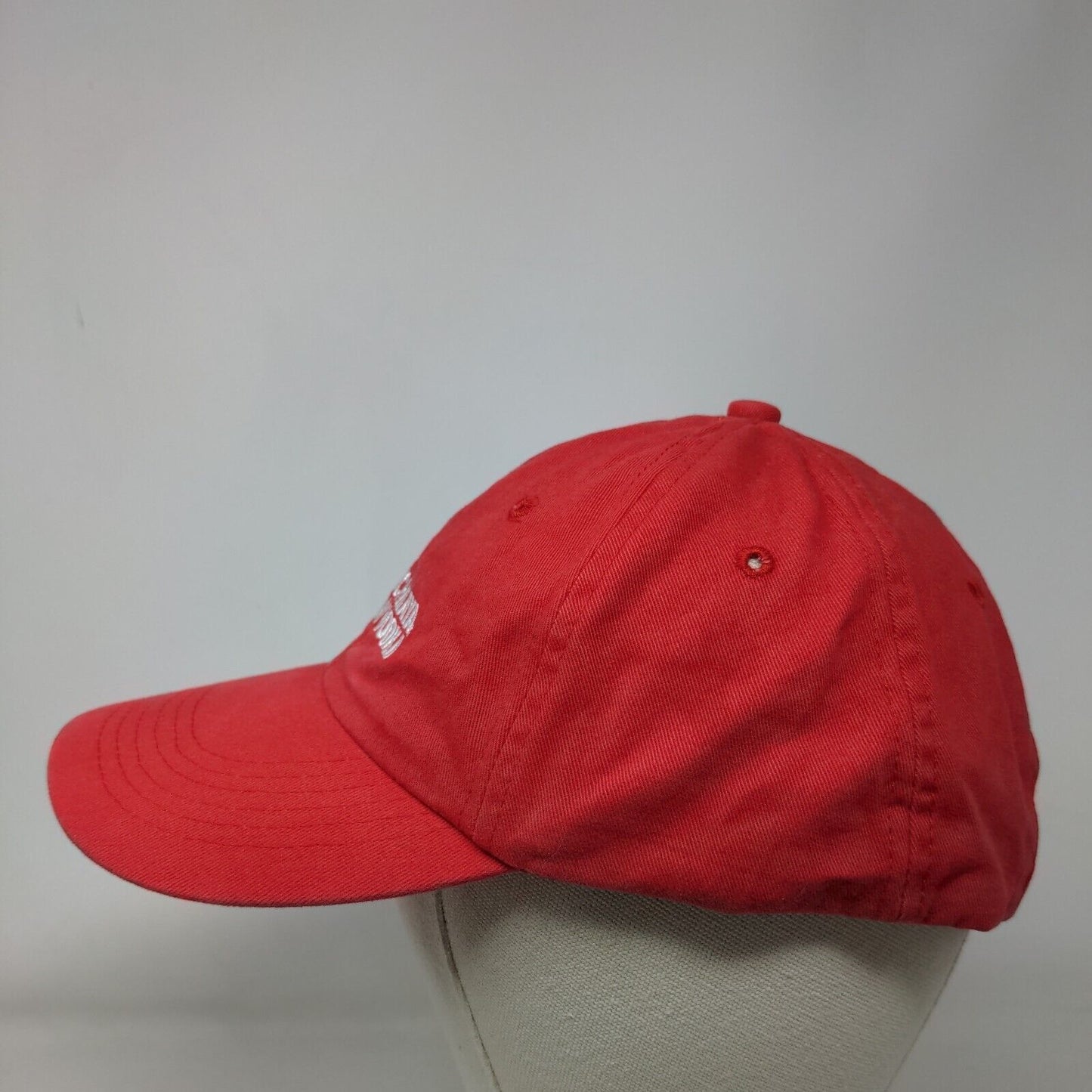 Stolichnaya Russian Vodka Slideback Hat Red One Size Adjustable Embroidered