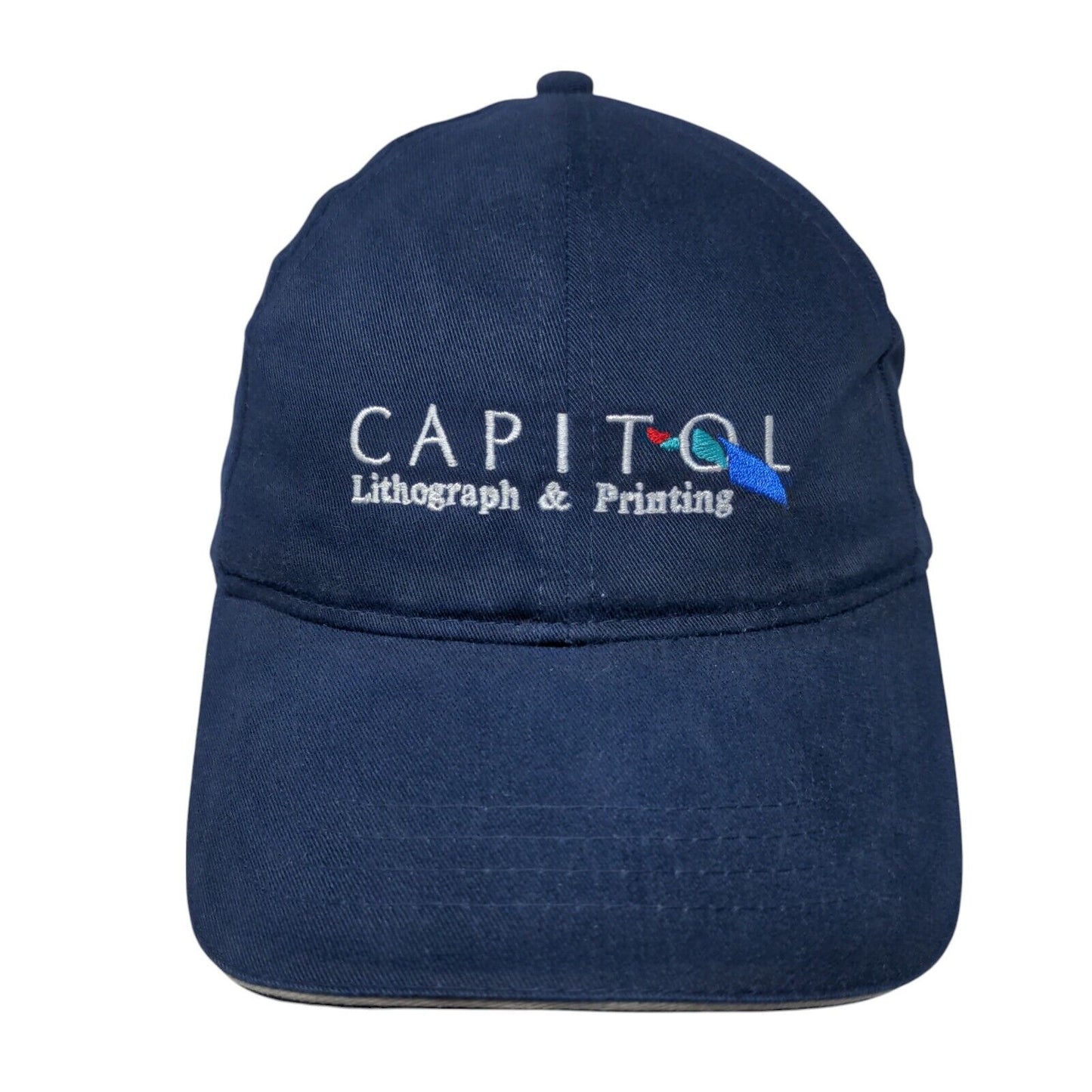 Capitol Lithograph & Printing Slideback Hat Blue One Size Adjustable Headshots