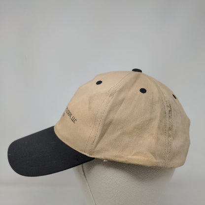 A.A. Davis Transportation LLC Strapback Hat Tan OSFA Colorblock 6 Panel