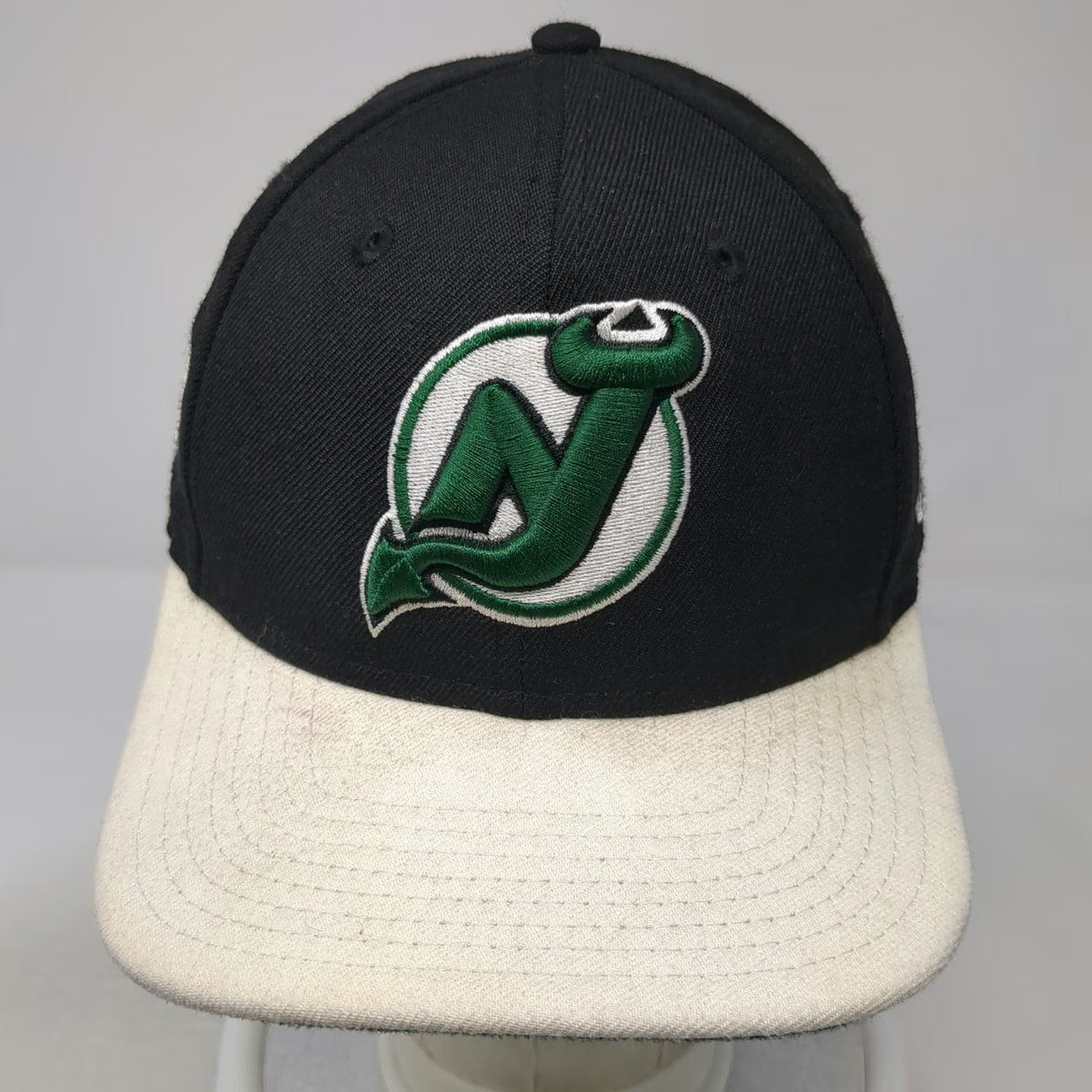 New Jersey Devils NHL New Era Snapback Hat Black White Green One Size 9FIFTY