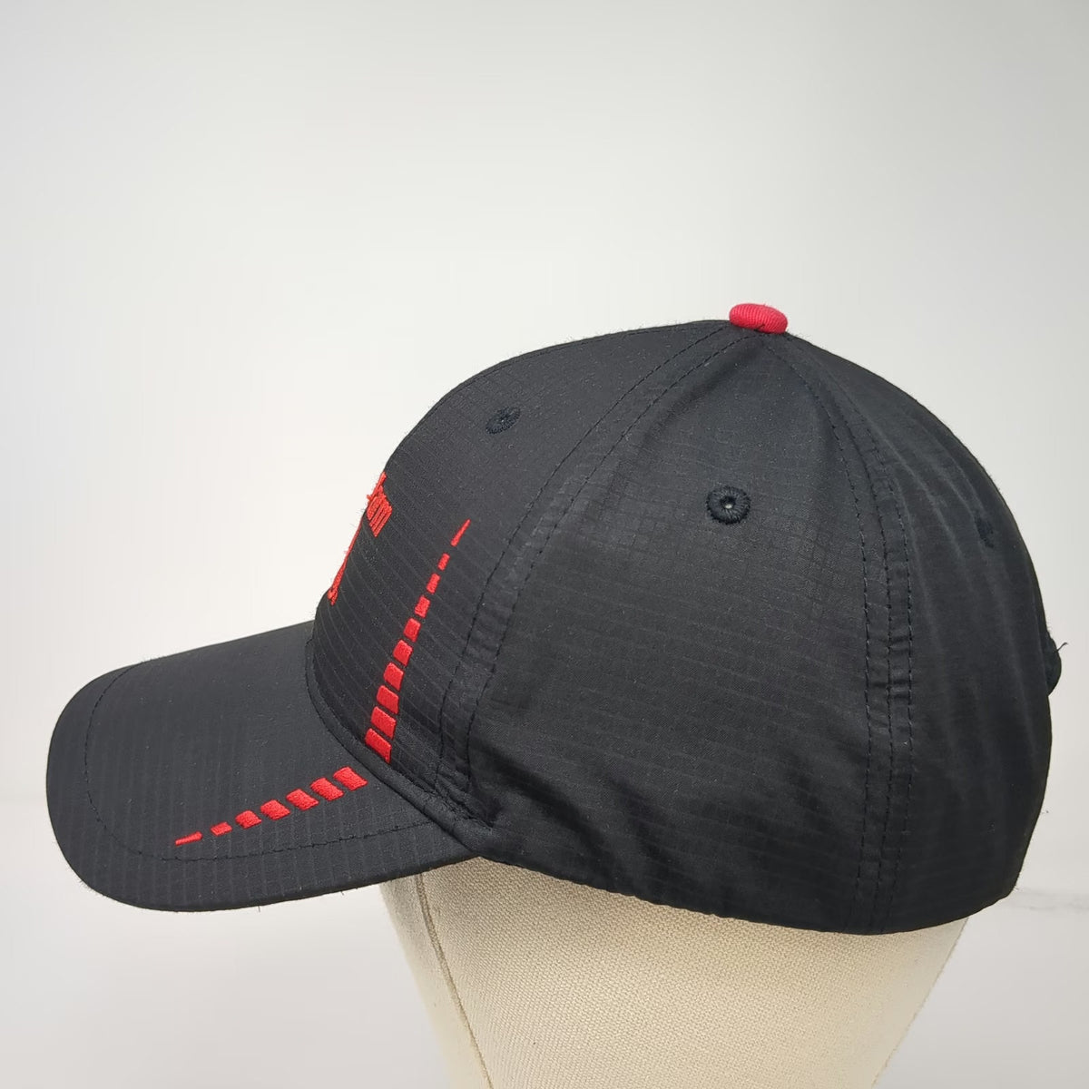 Cap America State Farm Logo Baseball Cap Black Red One Size Strapback Golf Hat
