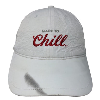 Made To Chill Coors Light Strapback Hat White One Size Adjustable Embroidered