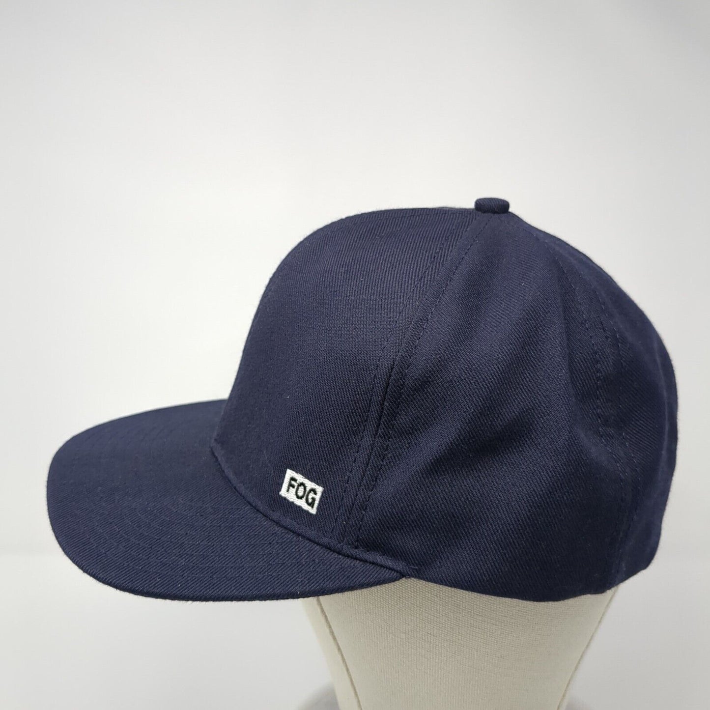 Fog Fitted Hat Blue XL Embroidered Solid 6 Panel Levine Hat Company