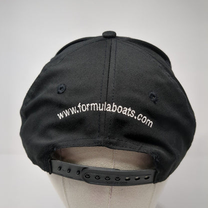 Formula Racing Snapback Hat Black OS Adjustable Embroidered 6 Panel Nissun Cap