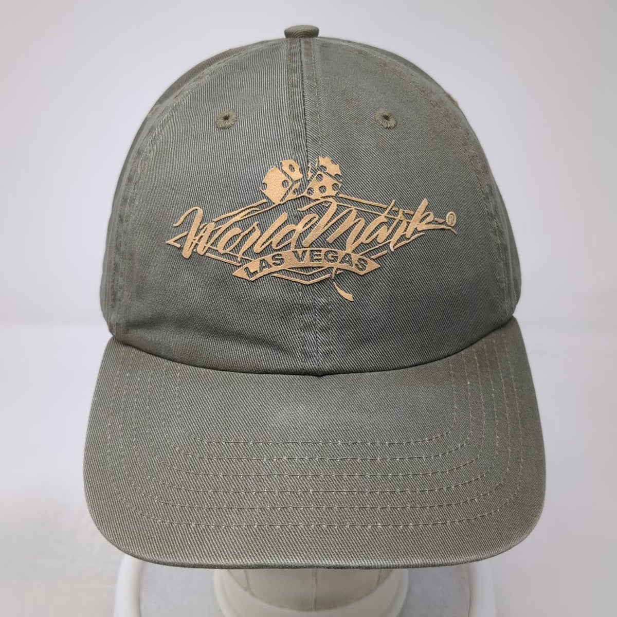 WorldMark Las Vegas Green Trucker Hat One Size Dice Embroidery Slideback Casino