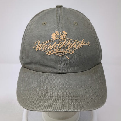 WorldMark Las Vegas Green Trucker Hat One Size Dice Embroidery Slideback Casino