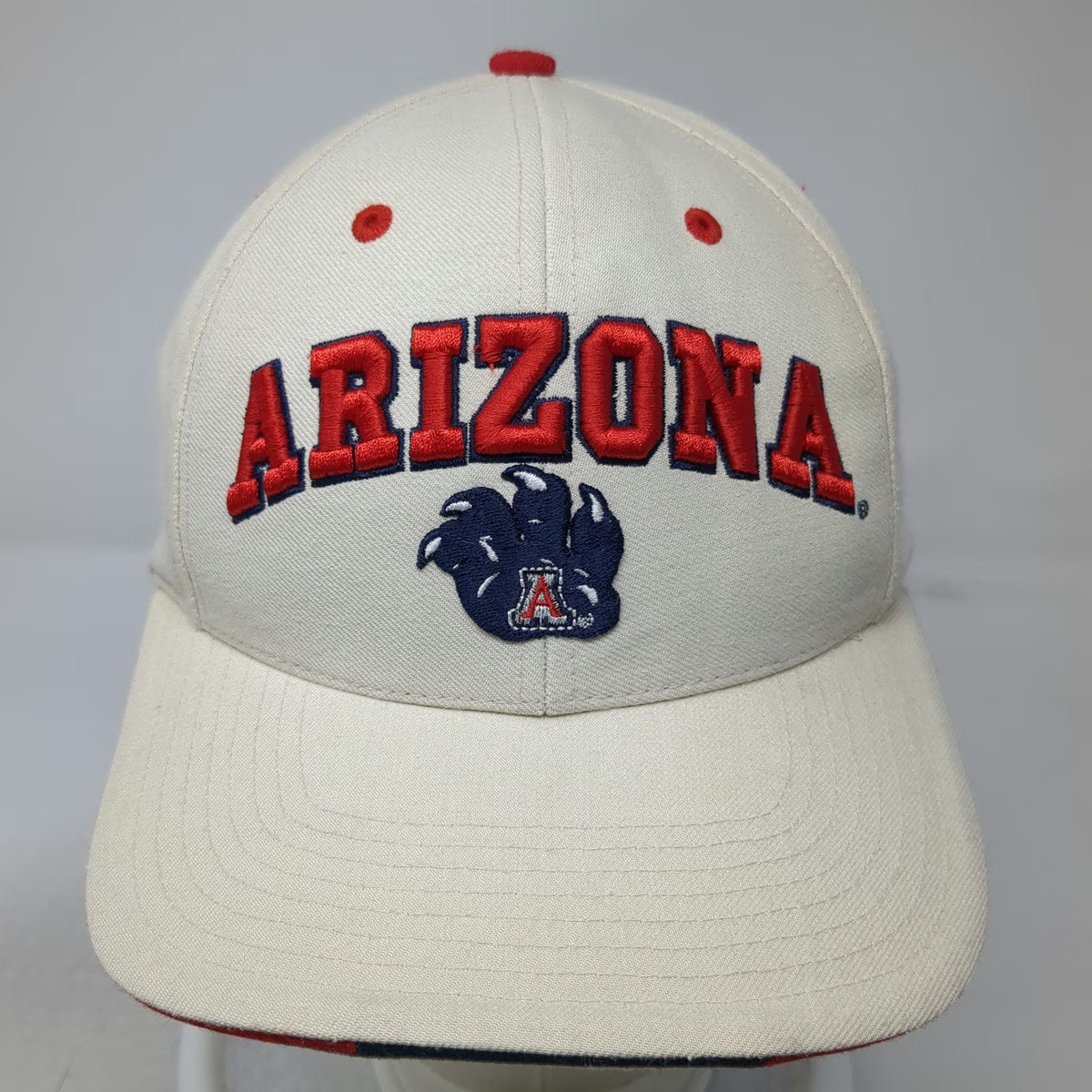 Arizona Wildcats NCAA Twins Enterprise Cap Beige Red Blue One Size Hat Strapback