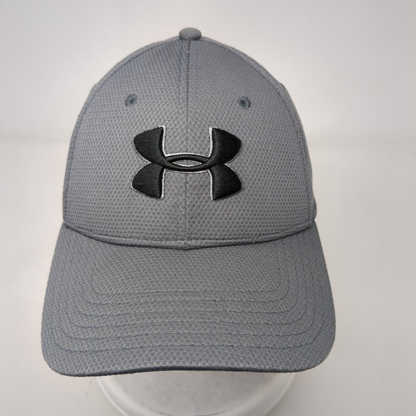 Under Armour Fitted Hat Gray Medium/Large Embroidered Solid 6 Panel