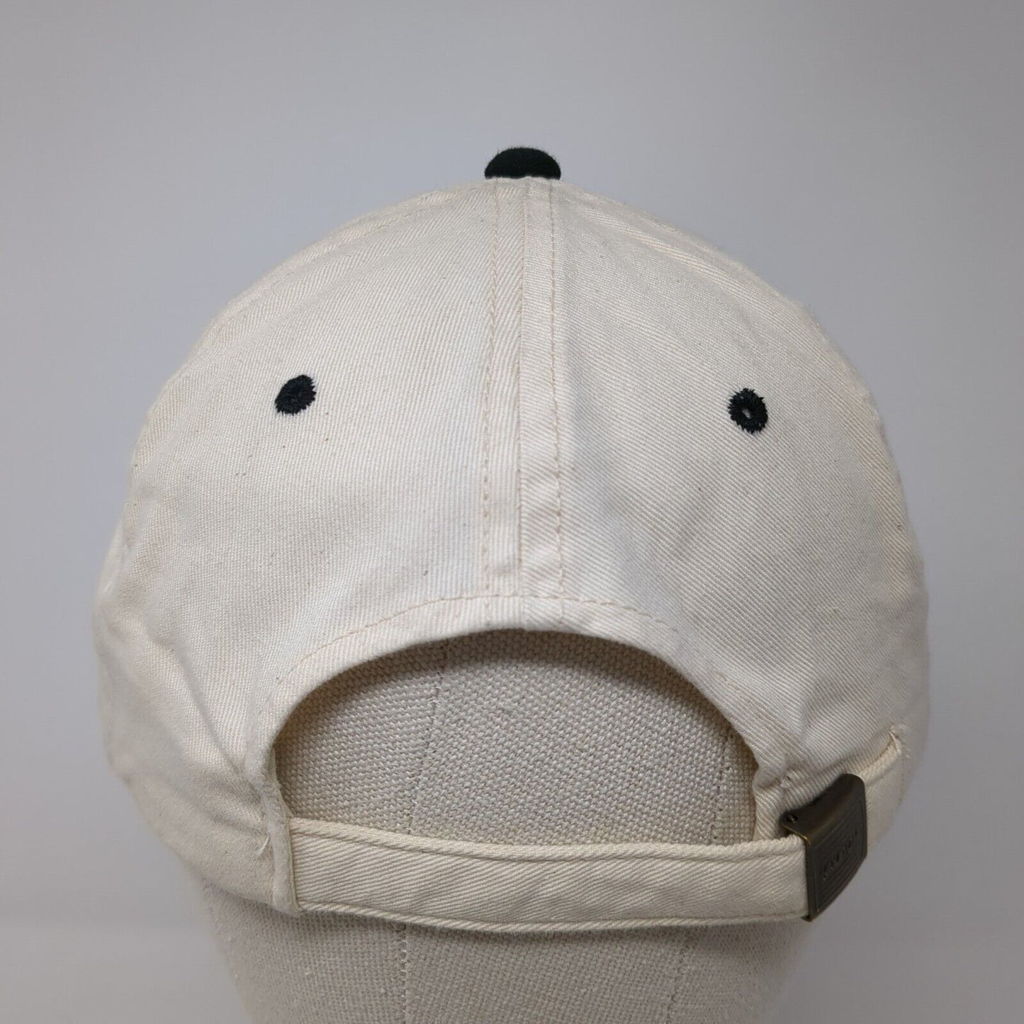 KMXM FM 101 Slideback Hat Tan One Size Adjustable Colorblock 6 Panel