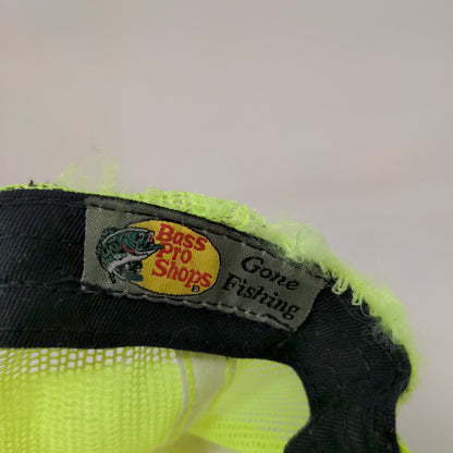 Bass Pro Shops Snapback Trucker Hat Green OSFM Adjustable Mesh Back Gone Fishing