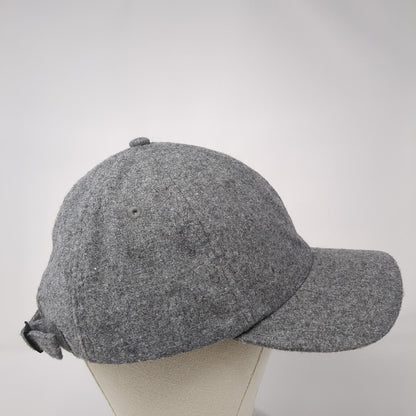Unbranded Slideback Hat Gray One Size Adjustable Vented Holes 6 Panel Blank