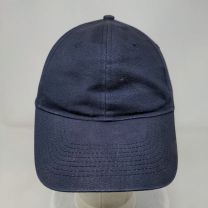 George Strapback Hat Blue One Size Adjustable Blank Solid Vent Holes