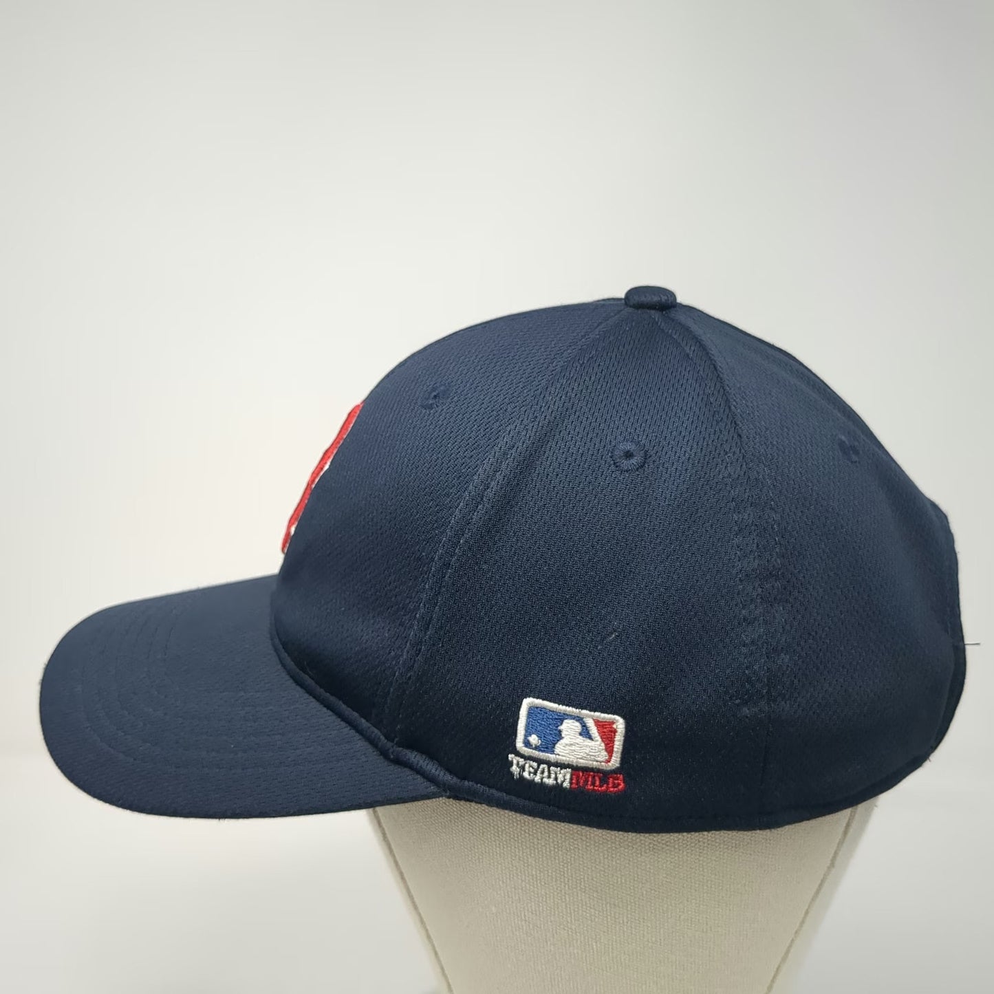 OC Sports Boston Red Sox MLB Baseball Cap Blue One Size Strapback Logo Mesh Hat