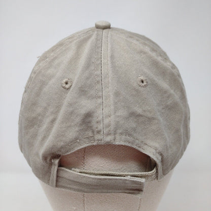 Ana Strapback Hat Tan One Size Adjustable Embroidered 6 Panel Port & Company