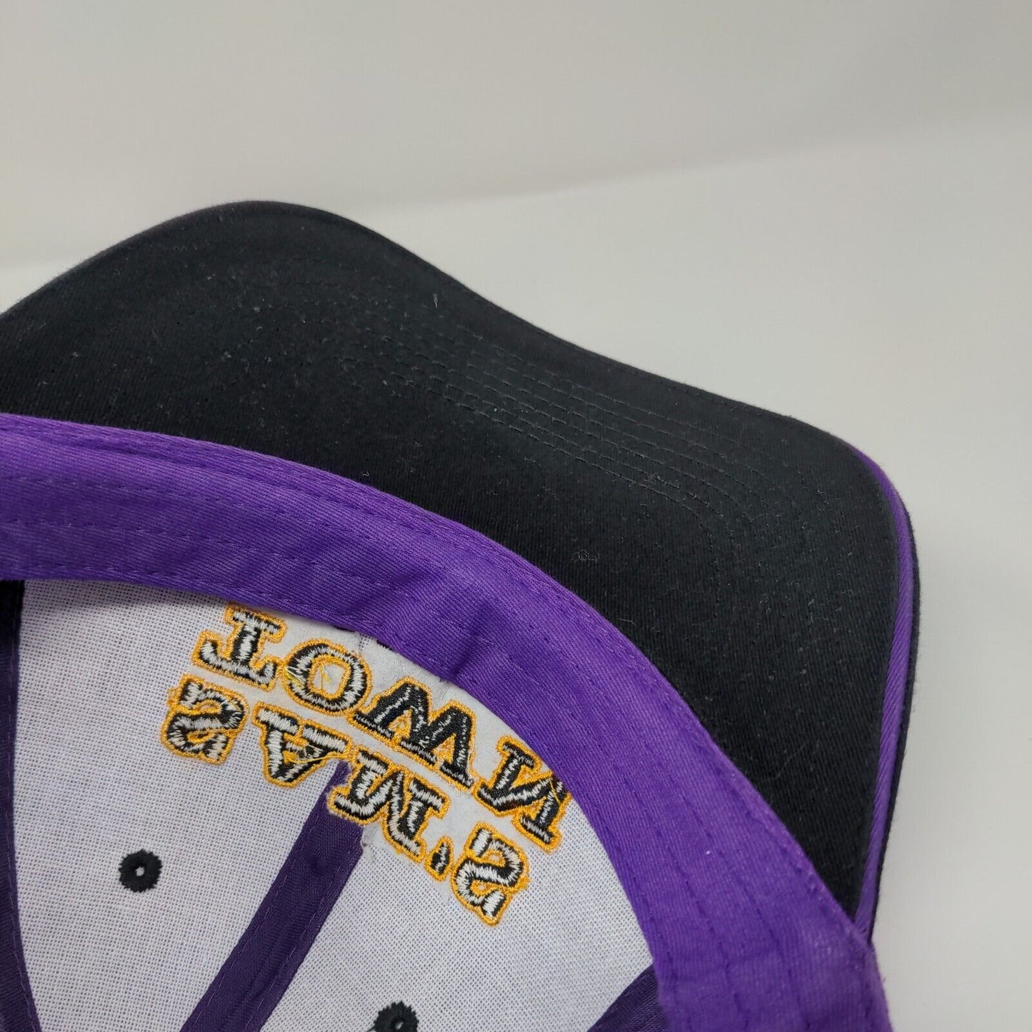 Sam's Town Las Vegas Strapback Hat Purple OSFA Embroidered Colorblock