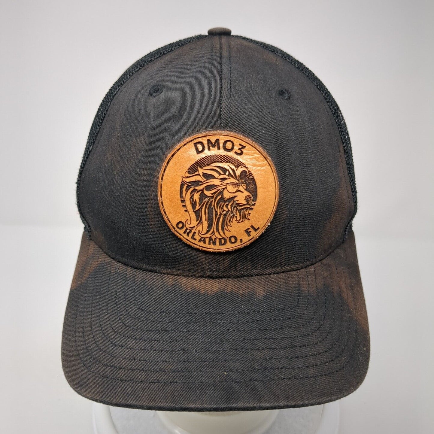 DM03 Orlando FL Snapback Trucker Hat Black OS Adjustable Mesh Back Richardson