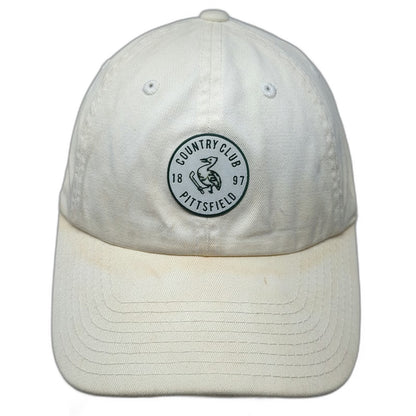American Needle Baseball Cap Beige One Size Pittsfield Country Club Golf Hat
