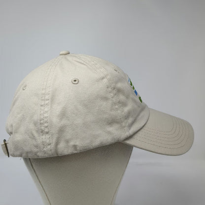 CGS Baseball Cap Beige One Size Greenbelt Embroidered Logo Slideback Cotton Hat