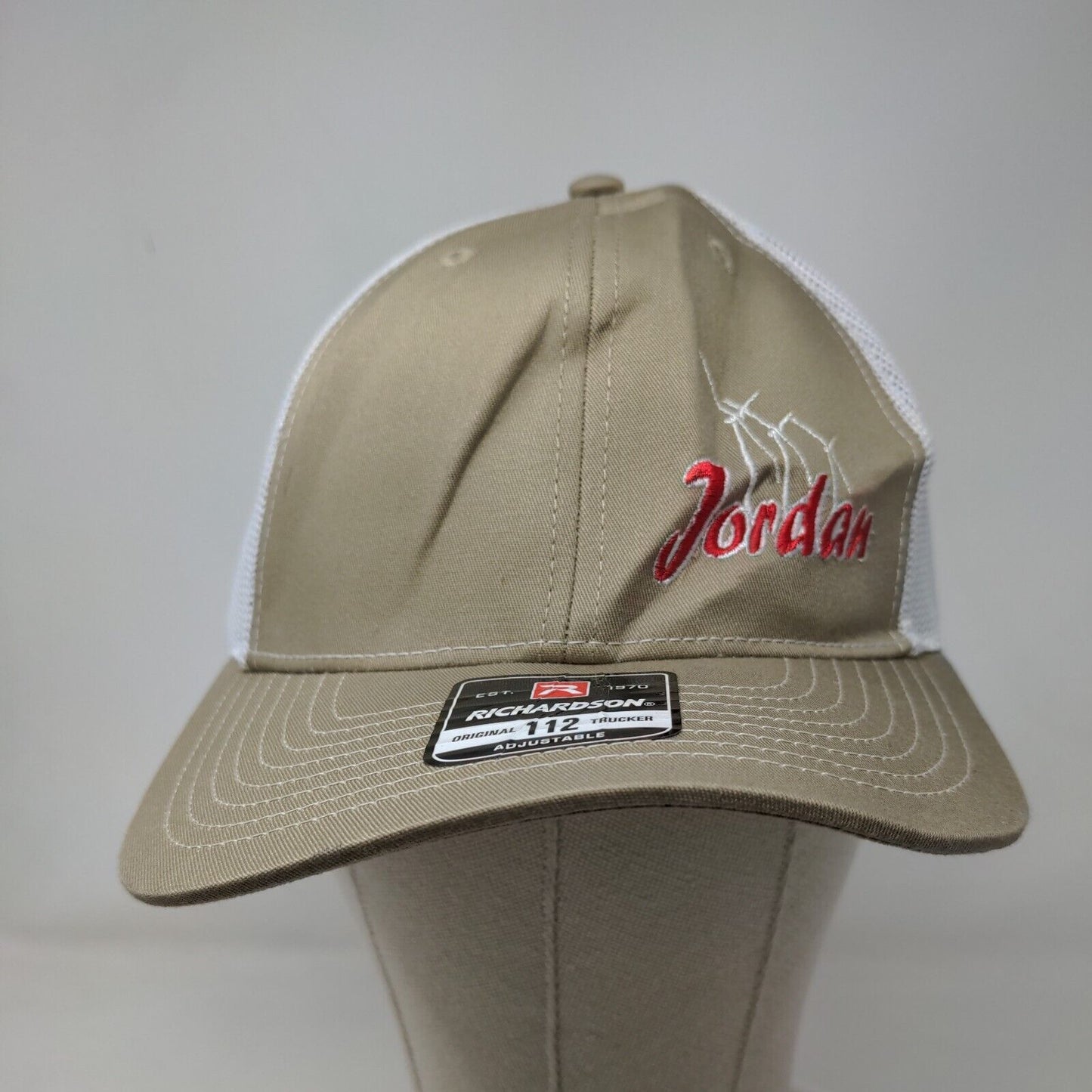Jordan Snapback Mesh Back Trucker Hat Tan One Size Colorblock Richardson