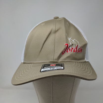 Jordan Snapback Mesh Back Trucker Hat Tan One Size Colorblock Richardson