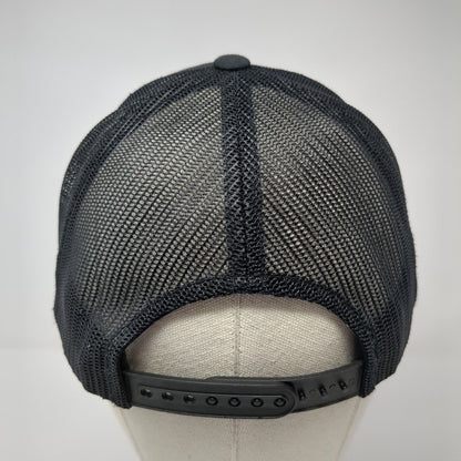 Zerman Restoration Snapback Trucker Hat Black OS Adjustable Mesh Classic Yupoong