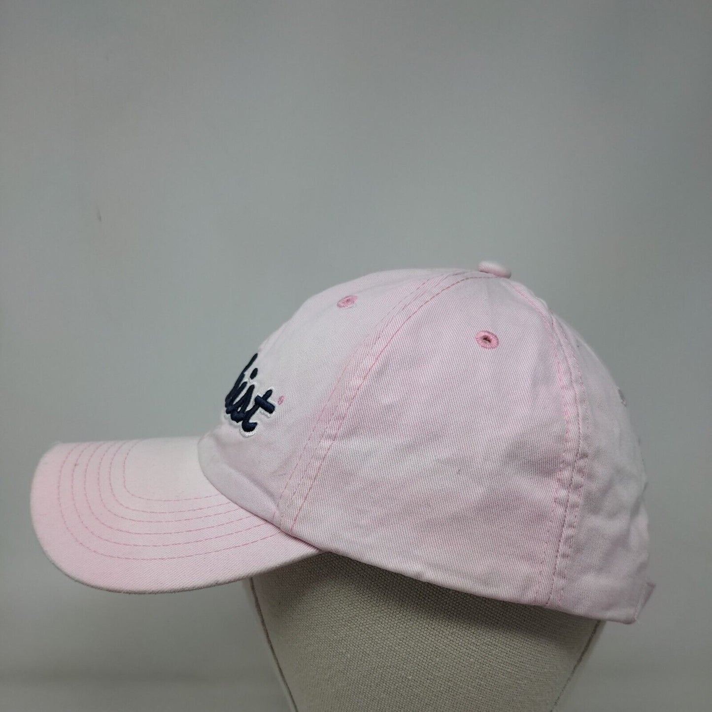 Titleist Lady Viking Golf Slideback Hat Pink One Size Embroidered Distressed