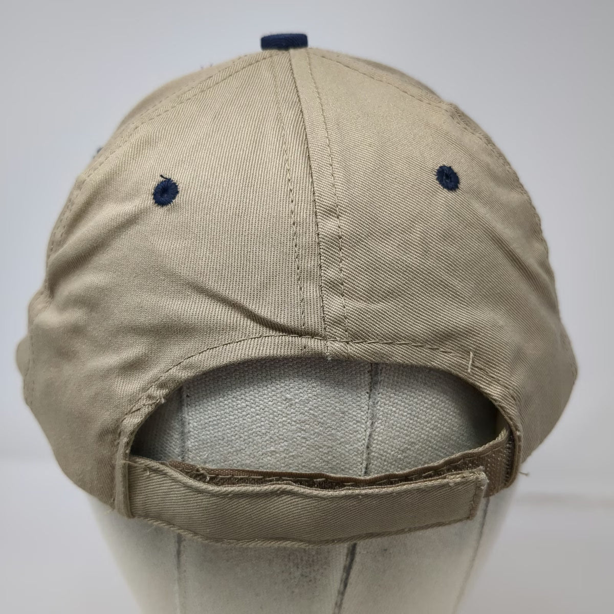 Headliner Baseball Cap Beige Blue One Size Purina Dealer Oregon Trail Supply Hat