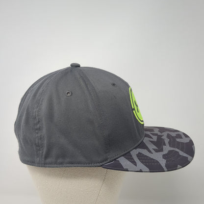 Under Armour Combine Fitted Hat Gray Large Embroidered Logo 6 Panel