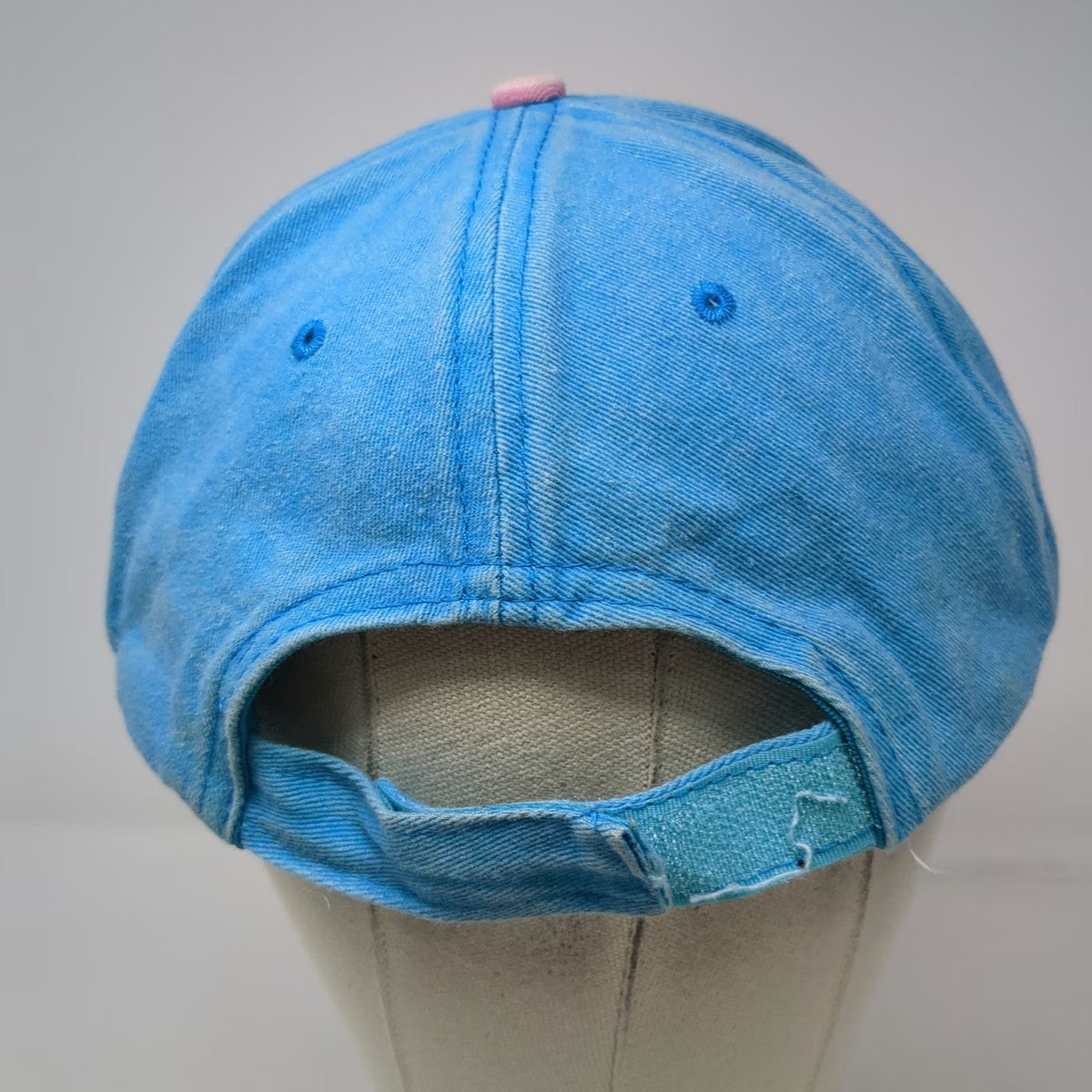 Lucky 7 Virginia Beach Pink Blue One Size Baseball Cap Anchor Strapback Hat Logo