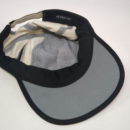Adidas Baseball Cap Beige One Size AEROREADY Logo Breathable Slideback Hat Mesh