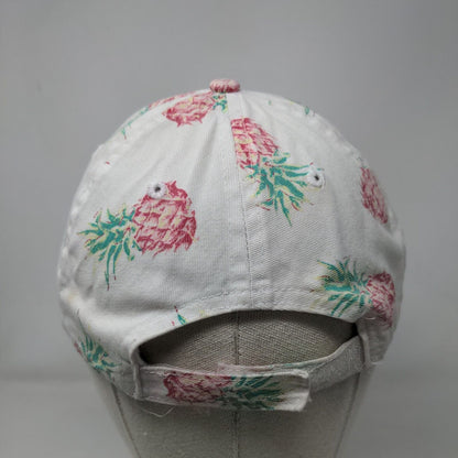 Pineapple AOP Strapback Hat Multicolor OSFM Adjustable Vent Holes