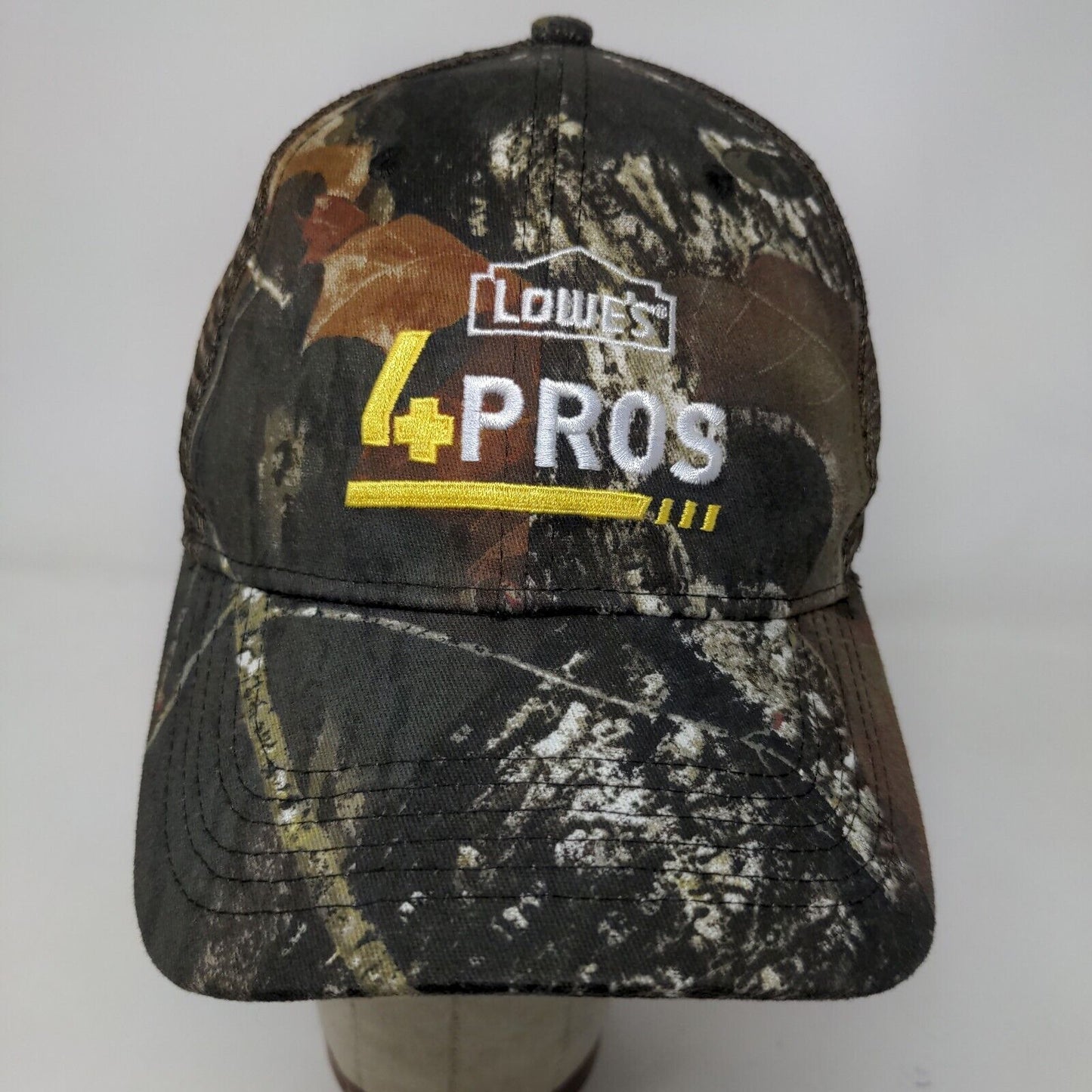 Lowe's Men's Snapback Mesh Back Hat Camo Adjustable Embroidered Logo