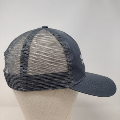 One America Financial Snapback Trucker Hat Gray OSFA Mesh Back Solid