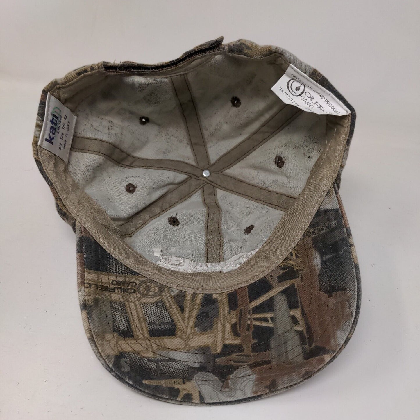 Rockwater Energy Solutions Strapback Hat Camouflage OSFA Embroidered Katl Cap