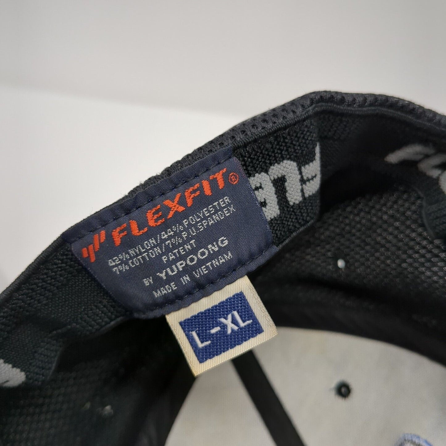 Blasi Construction Fitted Mesh Back Hat Black L-XL Flexfit Yupoong