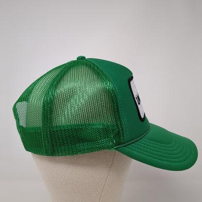Live It Up Snapback Trucker Hat Green OS Adjustable Mesh Back Rope Local Beach