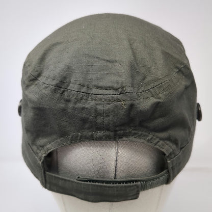 Urban Bound Army Cap Green One Size Strapback Military Style Cadet Hat