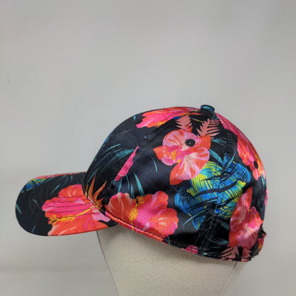 Unbranded Slideback Hat Multicolor OSFM Adjustable Hibiscus Tropical 6 Panel