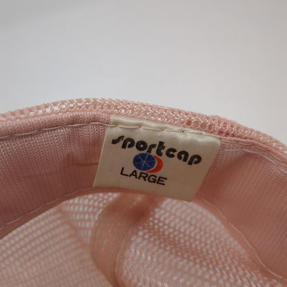 Foxy Granny Snapback Rope Trucker Hat Pink Large Mesh Back Sportcap