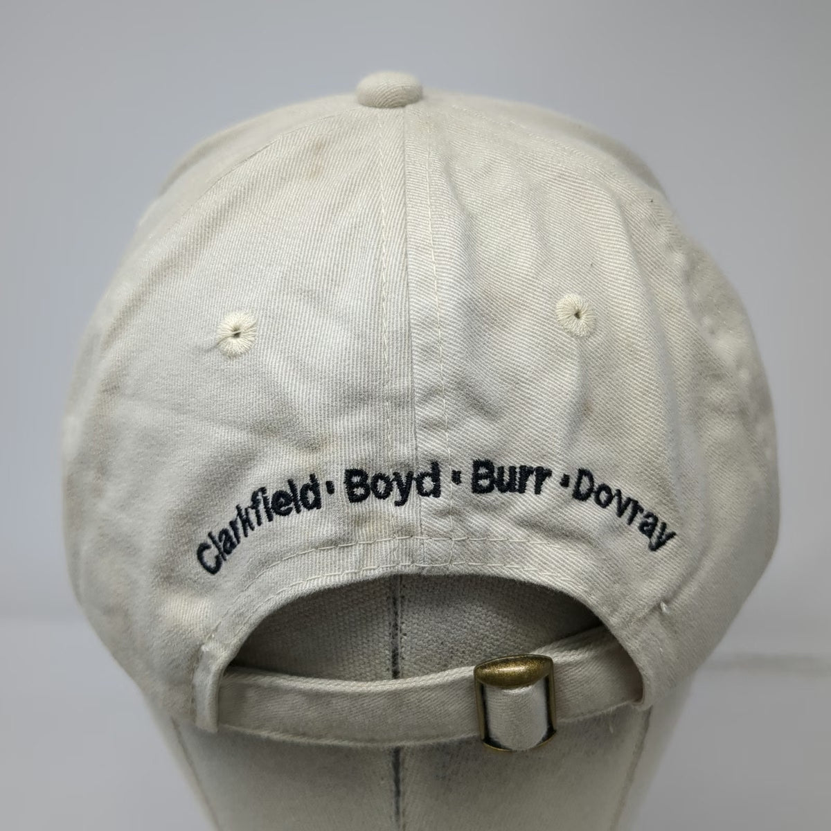 Prairie Grain Partners Baseball Cap Beige OSFM Cotton Slideback Hat Embroidery