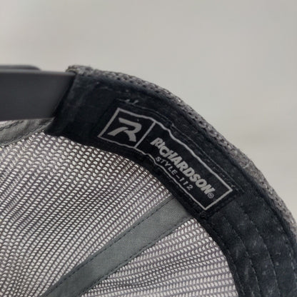 Fusion Snapback Mesh Back Trucker Hat Black One Size Richardson