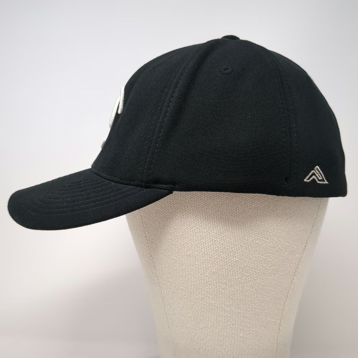 Pacific Headwear Baseball Cap Black XL Fitted Performance Hat Smiley Face JM