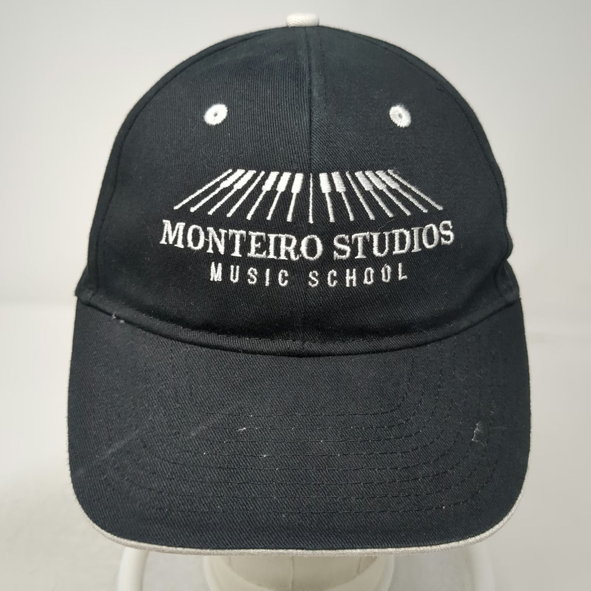 Hit Promo Baseball Cap Black One Size Music School Piano Logo Strapback Hat