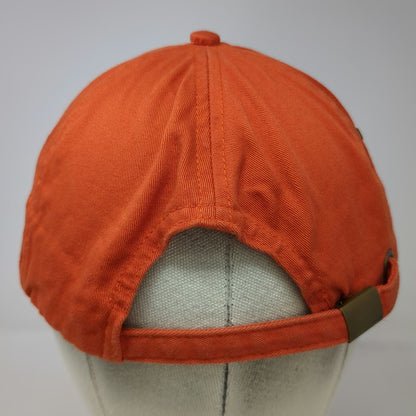 Anvil Baseball Cap Orange One Size Slideback Puerto Rico San Juan Cotton Hat
