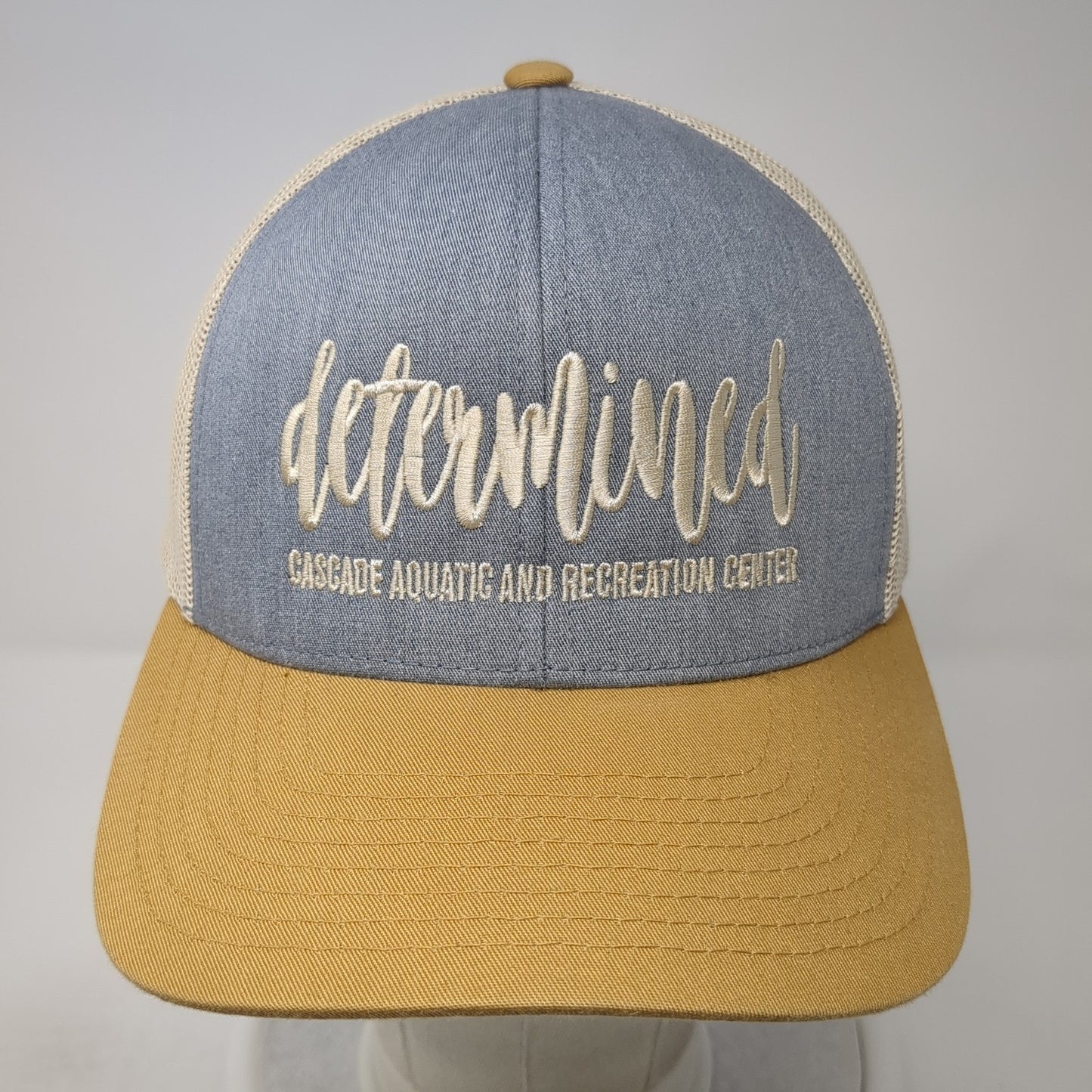 Determined Cascade Aquatic and Recreation Center Trucker Hat Multi OS Mesh Back