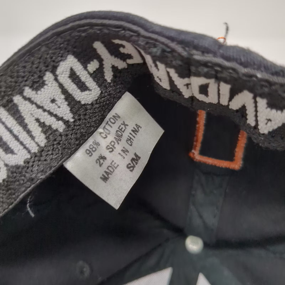 Harley-Davidson Las Vegas Nevada Embroidered Baseball Cap Black Orange SZ M Hat