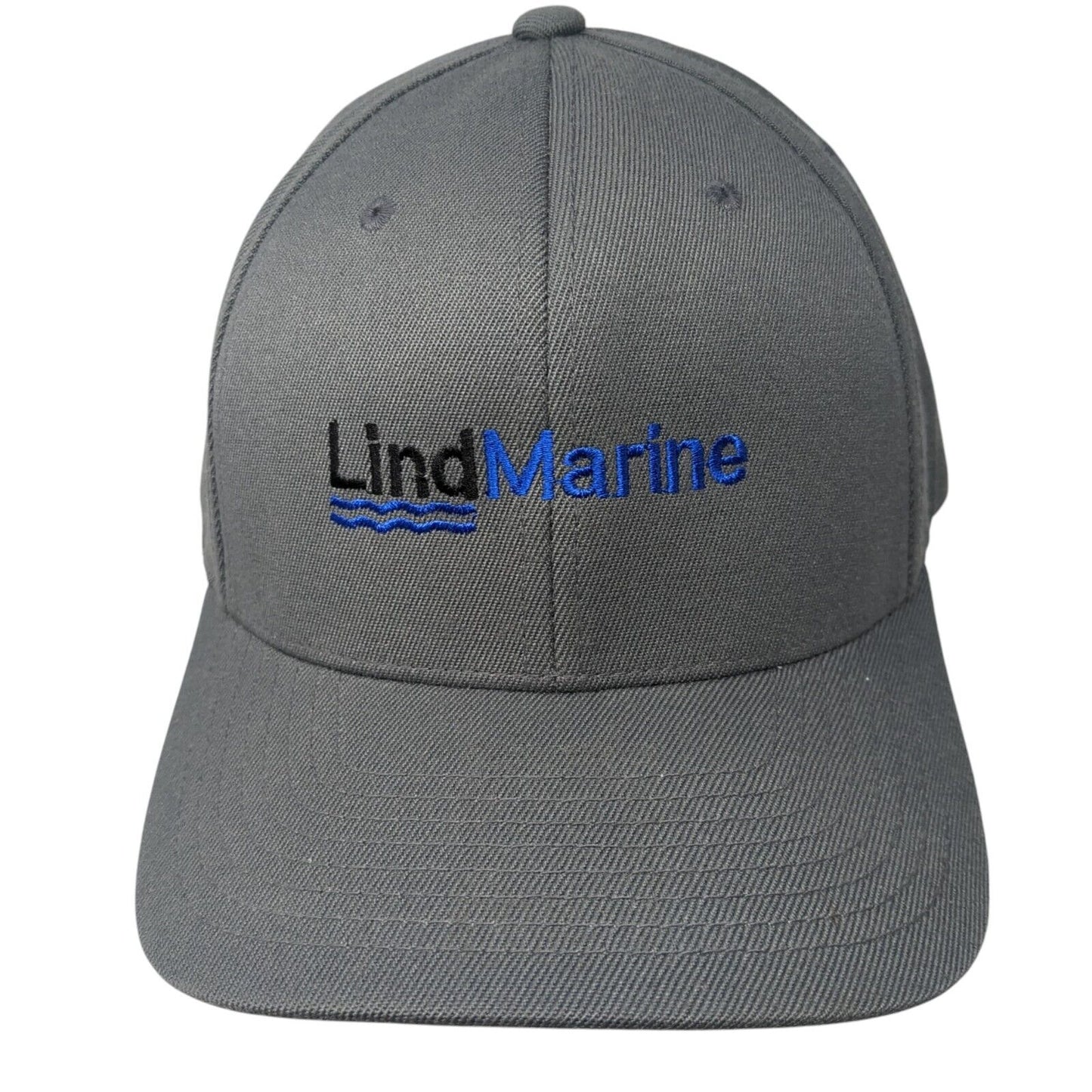 Lind Marine Fitted Hat Gray L/XL Embroidered 6 Panel Pro 585 Richardson